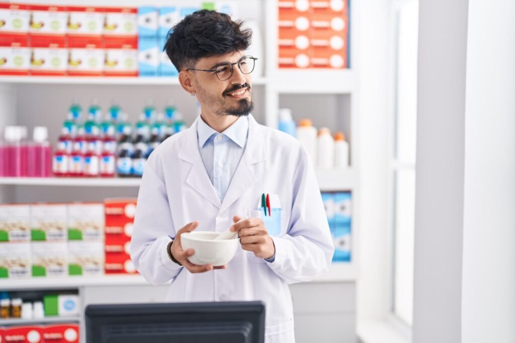 Young Hispanic Man Pharmacist